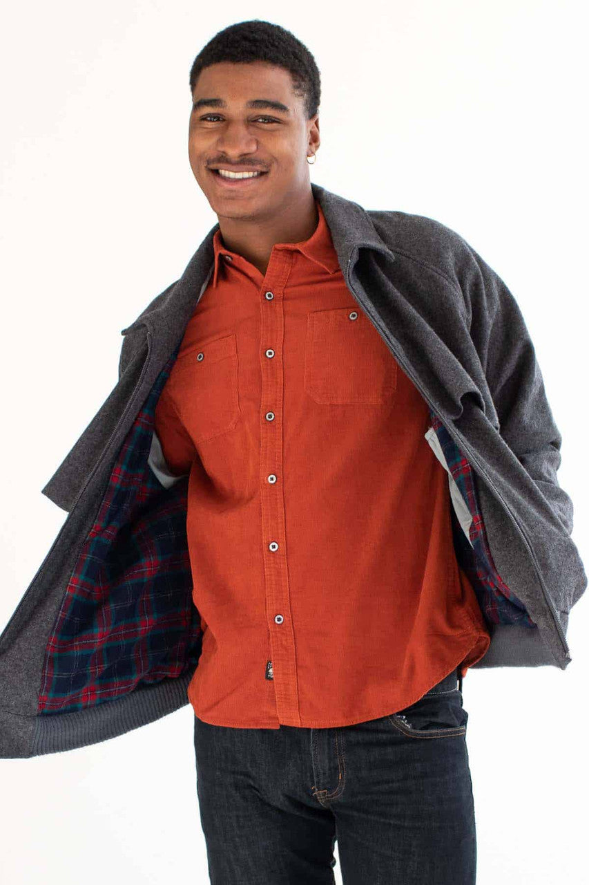 Grey Wool Pendleton Jacket