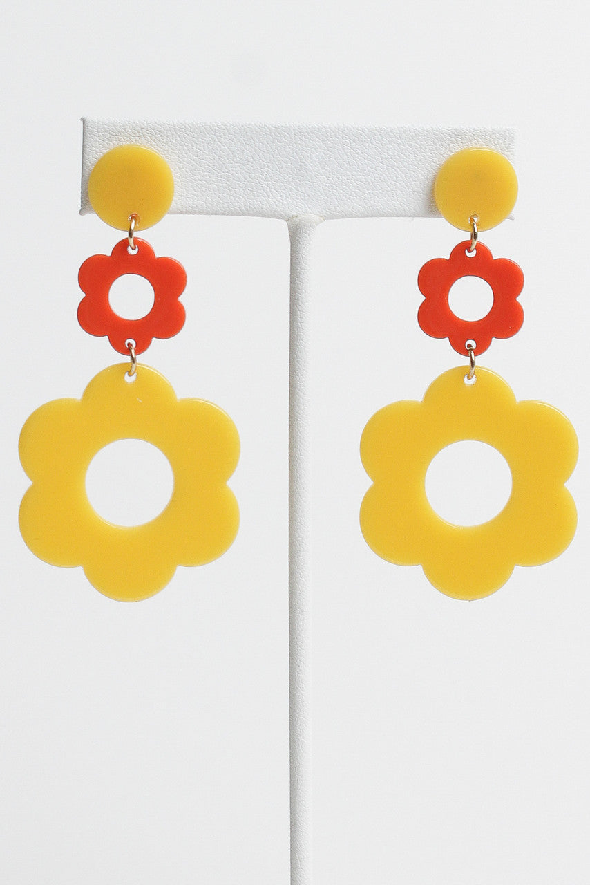 Retro Flower Earrings