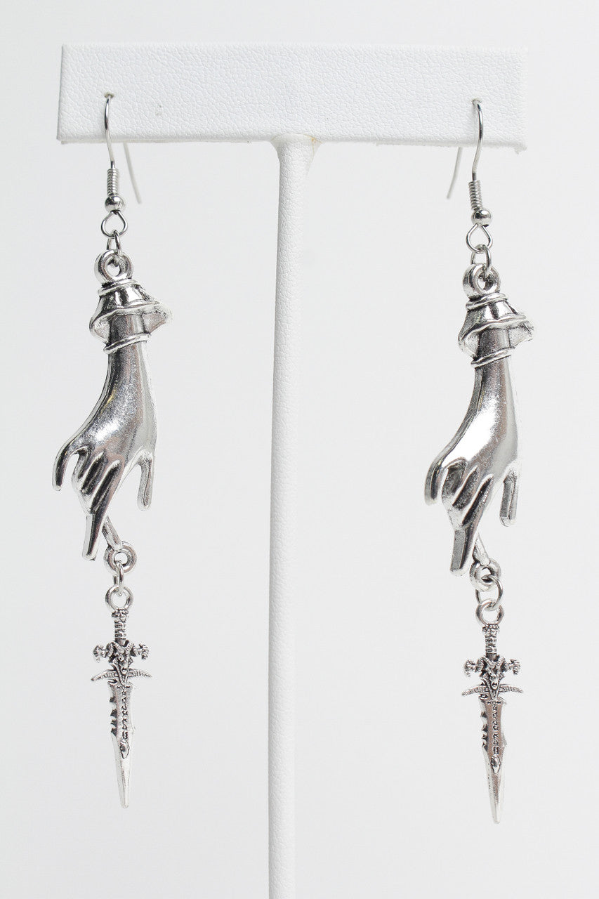 Hand & Dagger Earrings