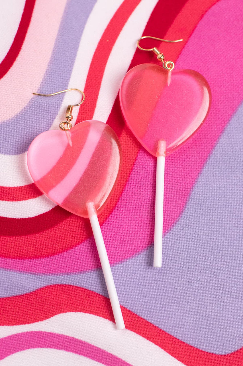Heart Lollipops Drop Earrings