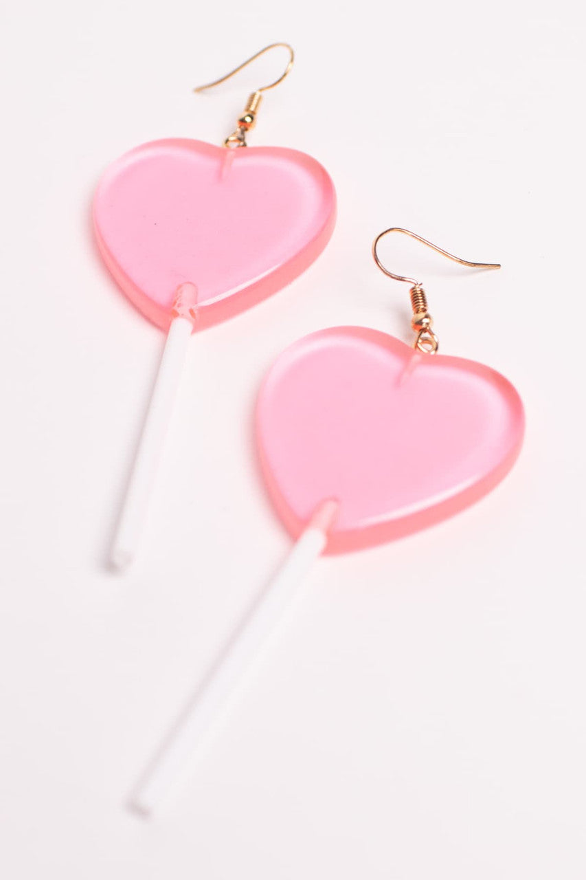 Heart Lollipops Drop Earrings
