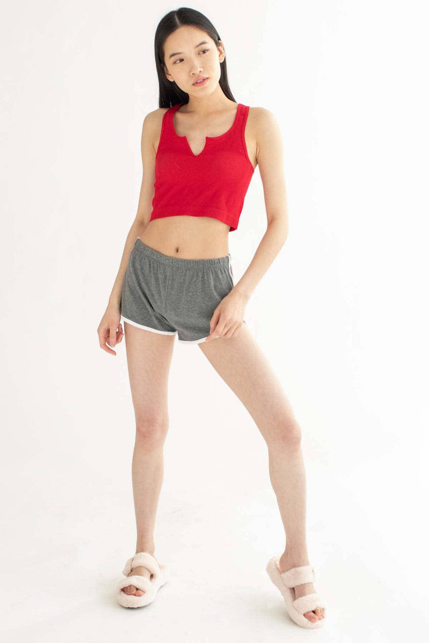 Heather Grey Athletic Dolphin Shorts