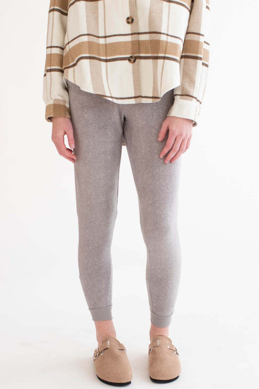 Heather Grey Fleece Joggers