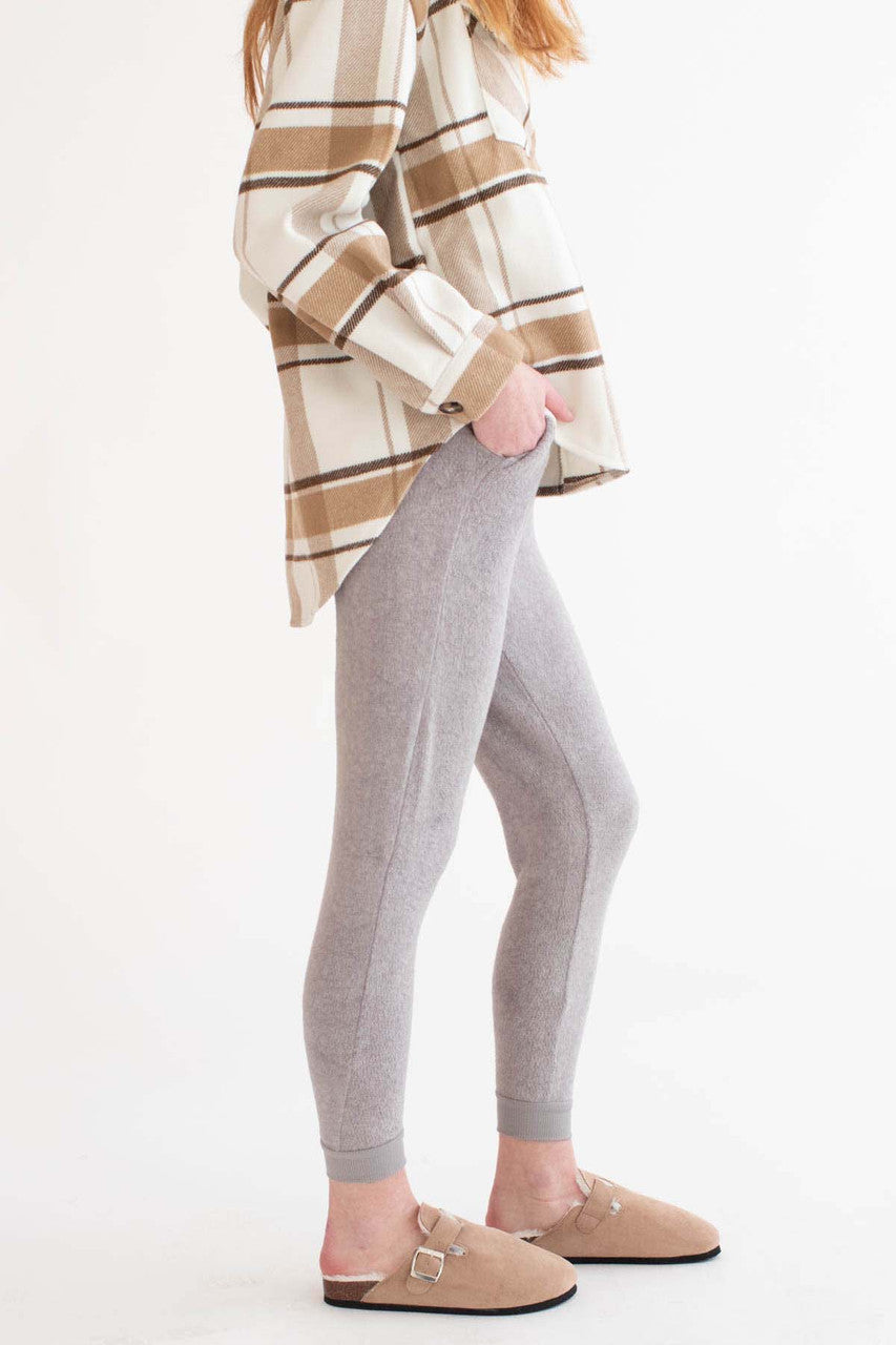 Heather Grey Fleece Joggers