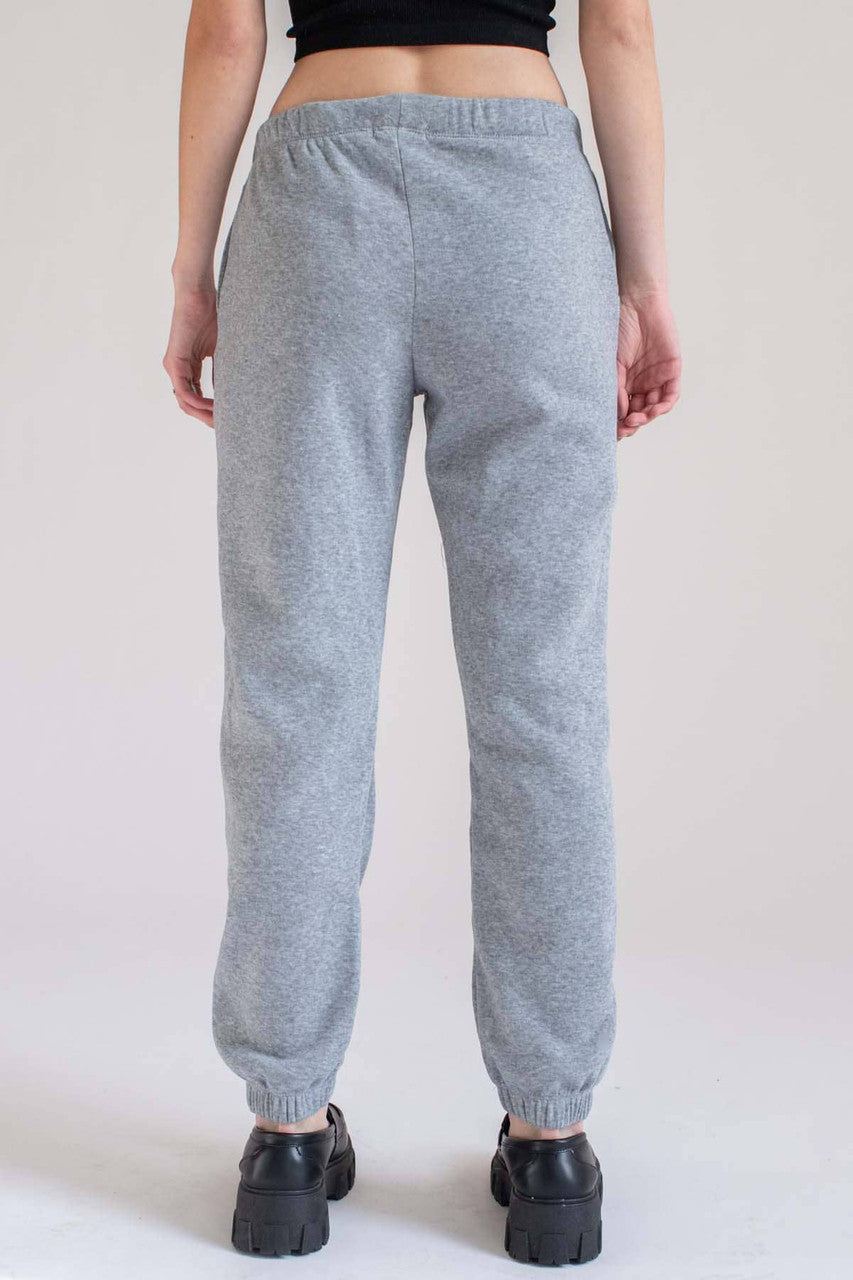 Heather Grey Fleece Joggers 1