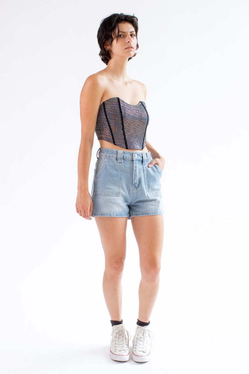 Holographic Dot Bustier