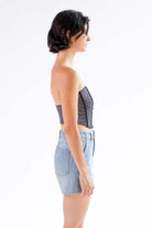 Holographic Dot Bustier