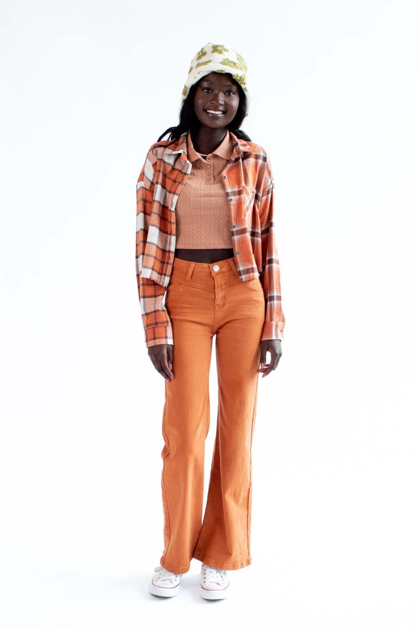 Hot Sauce Raw Edge Flannel