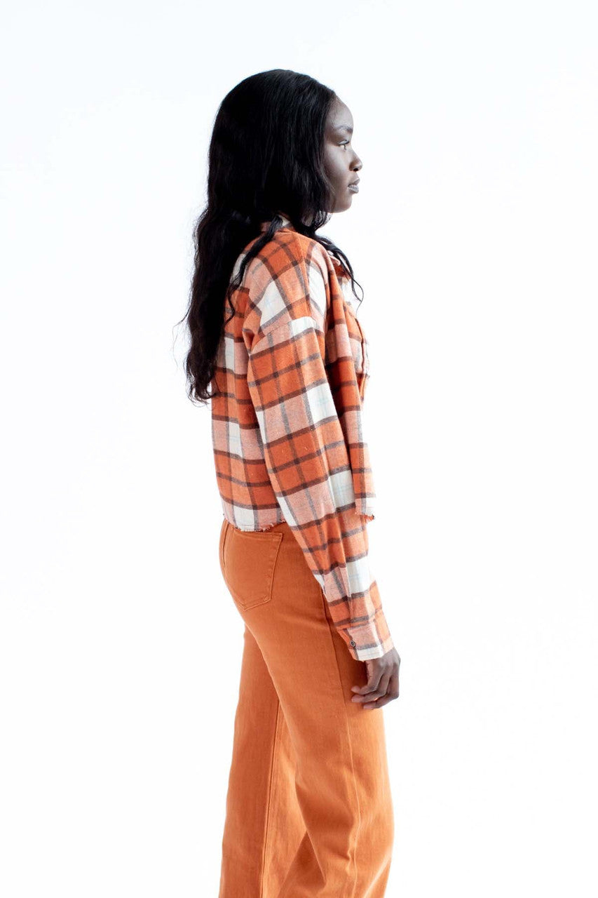 Hot Sauce Raw Edge Flannel