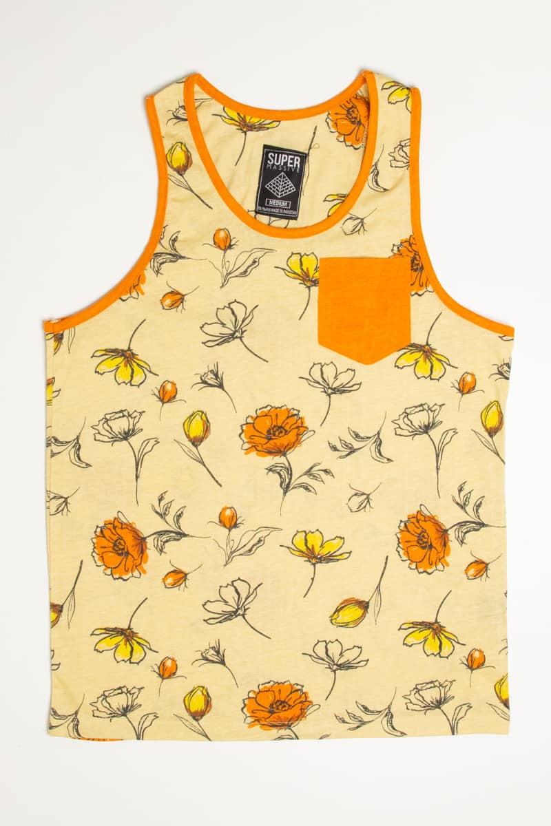 Inked Flower Sketches Tank