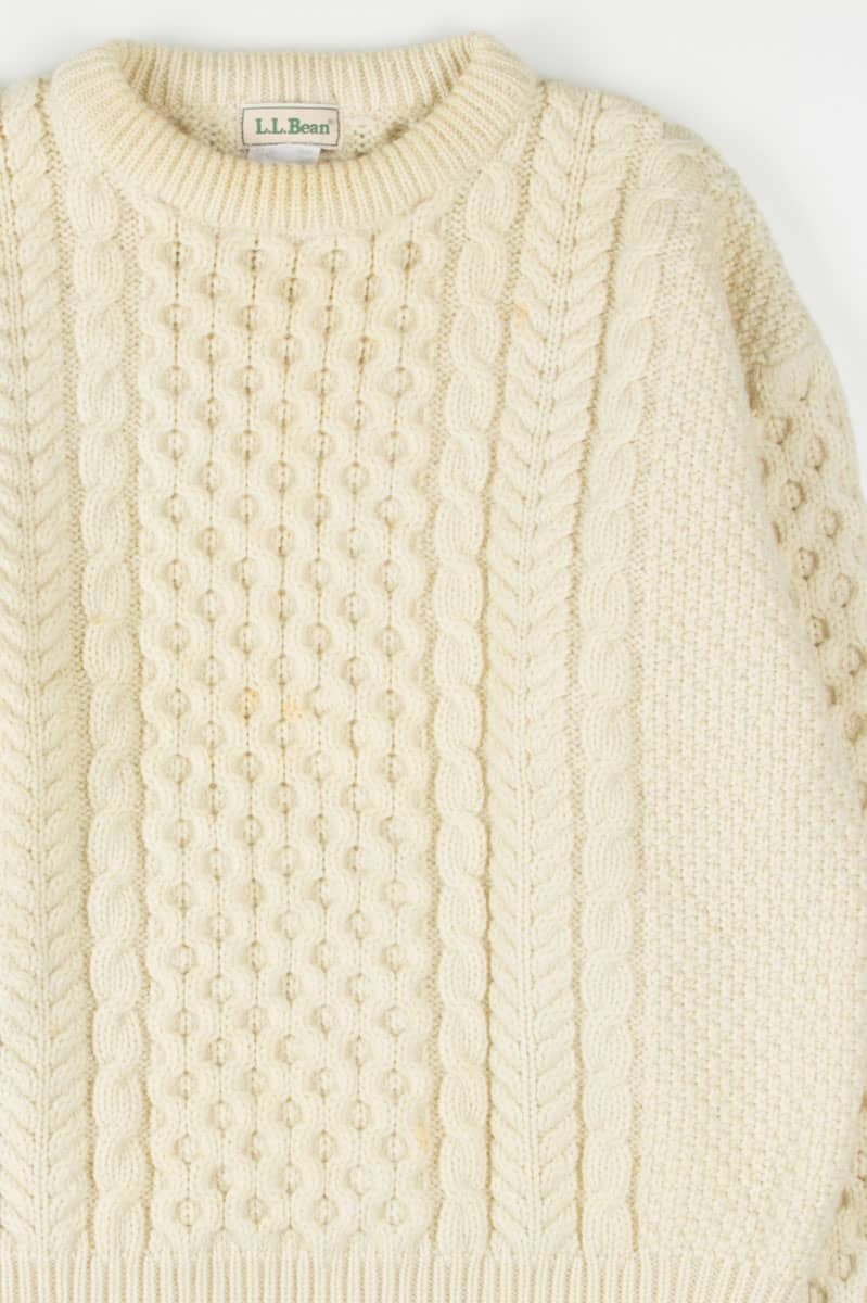 L.L. Bean Irish Fisherman Sweater 588