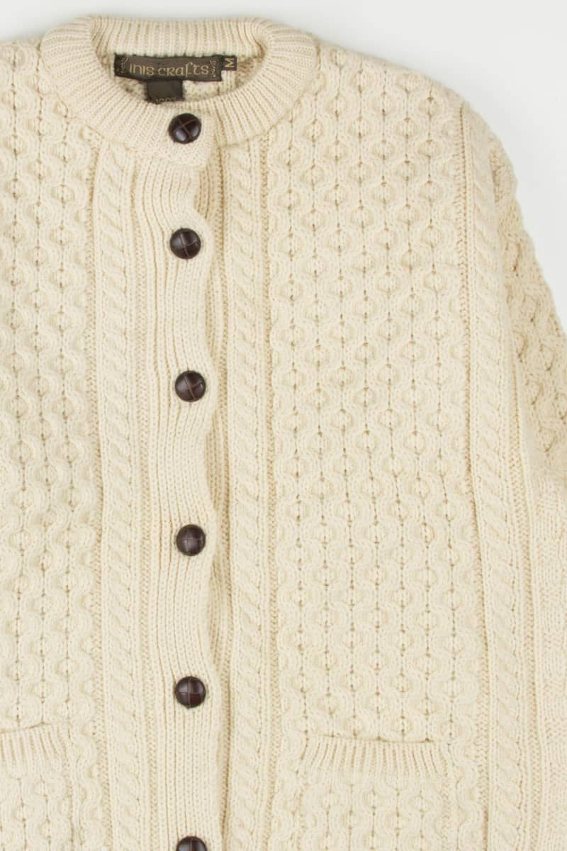 Inis Crafts Irish Fisherman Cardigan 634