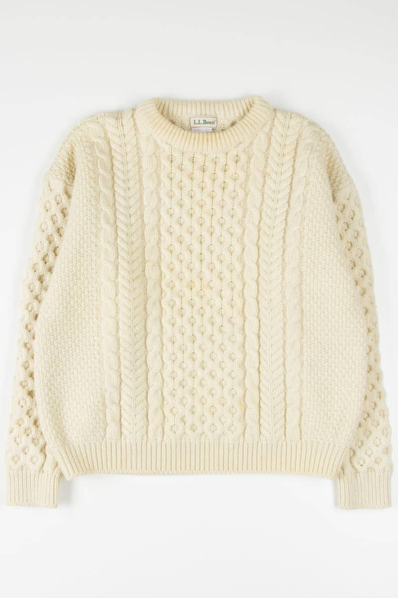 L.L. Bean Irish Fisherman Sweater 588
