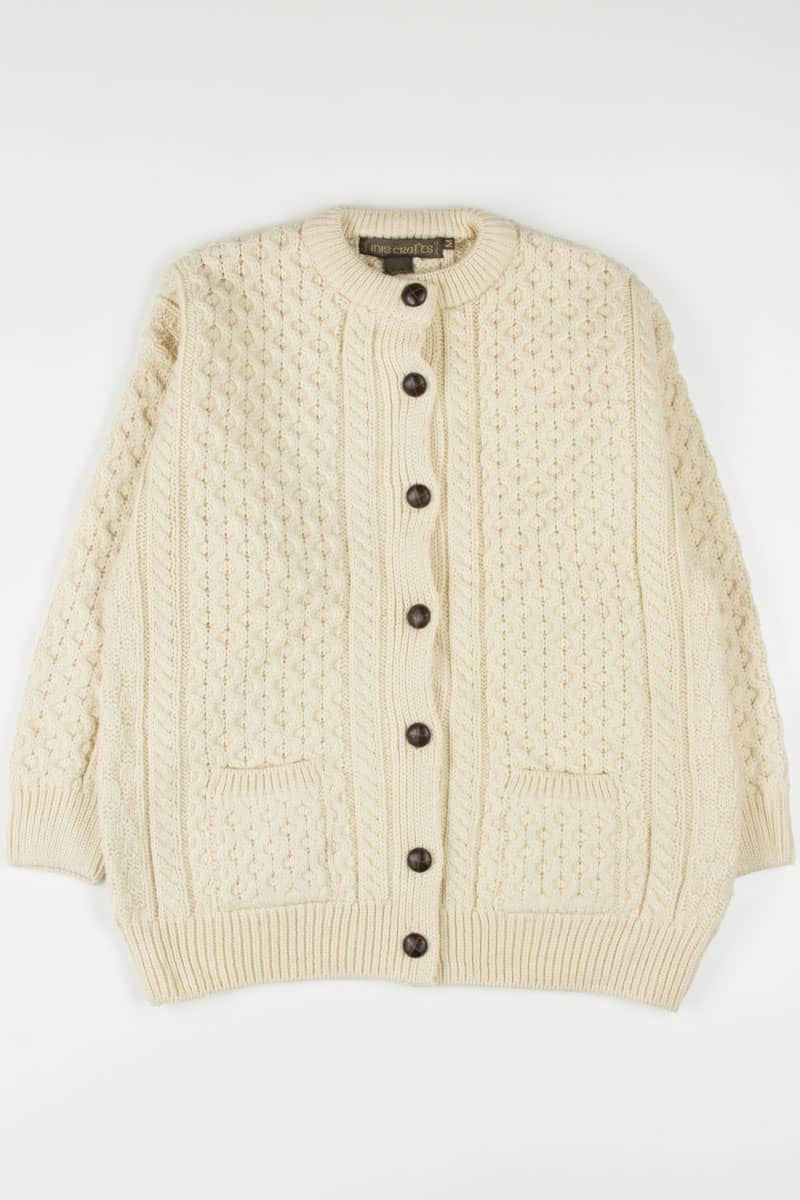 Inis Crafts Irish Fisherman Cardigan 634