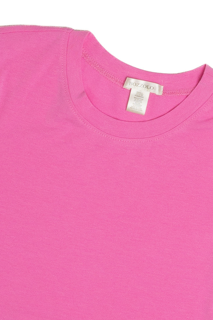Pink Short Sleeve Super Crop Tee