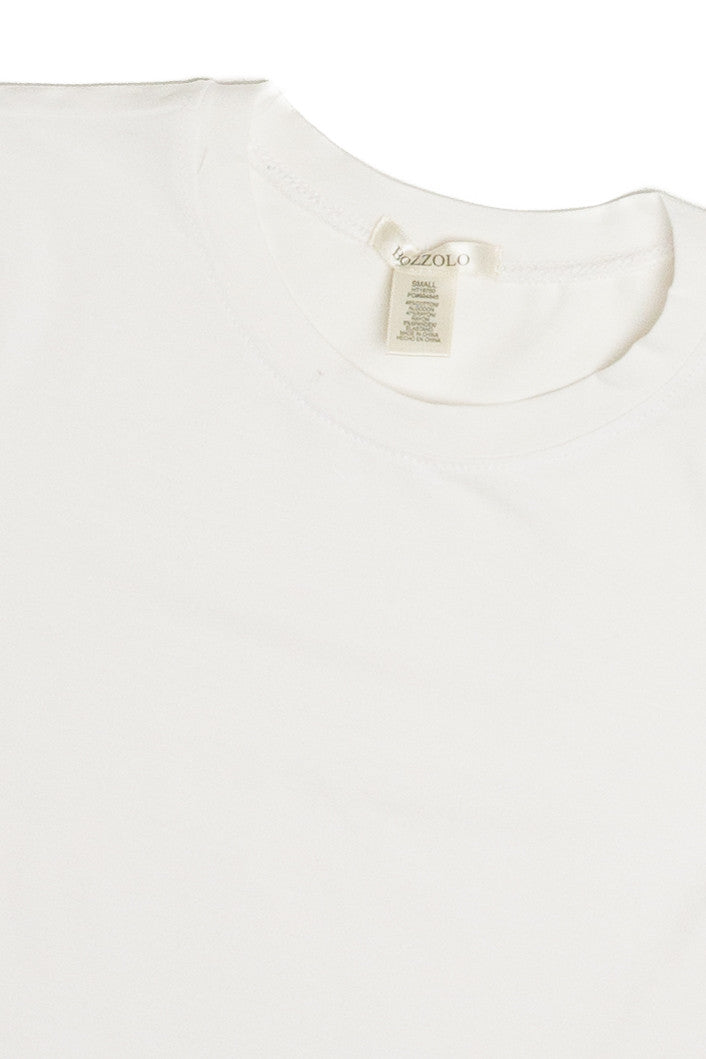 White Short Sleeve Super Crop Tee