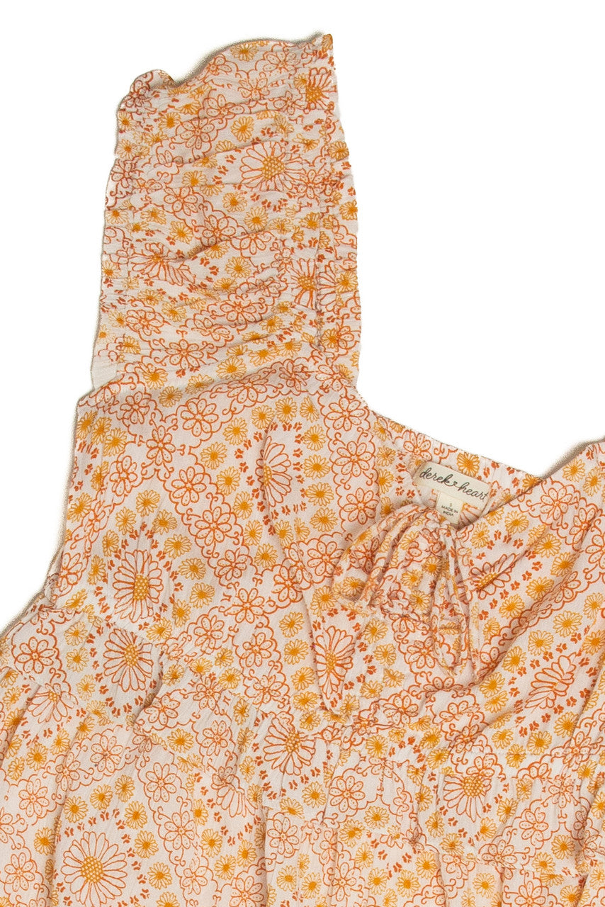 White Sunflower Rayon Maxi Dress