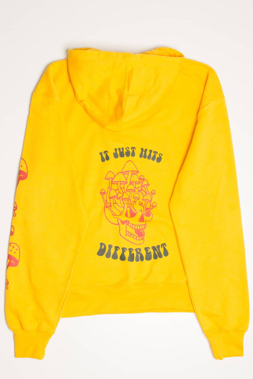 Just Hits Different Mushroom Skull Hoodie