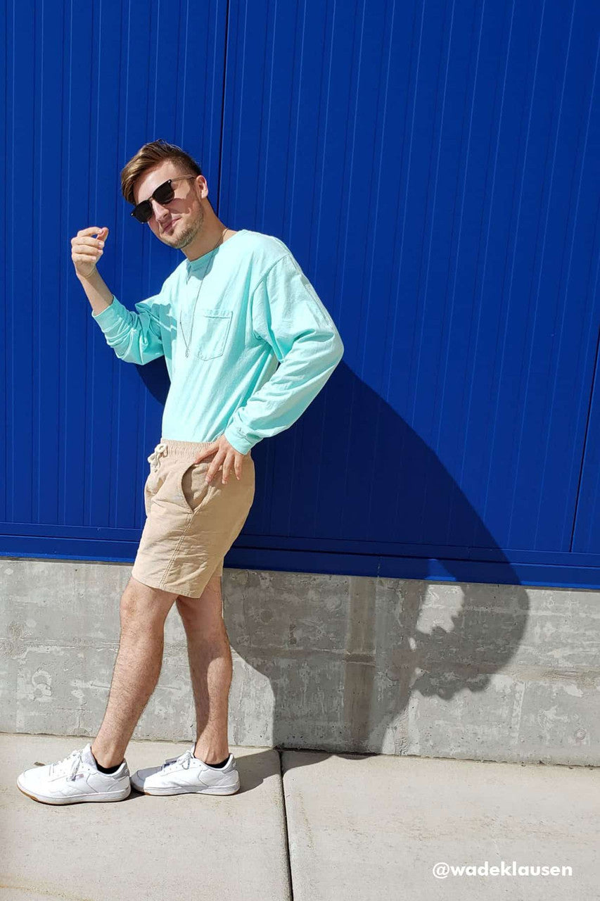 Khaki Corduroy Shorts