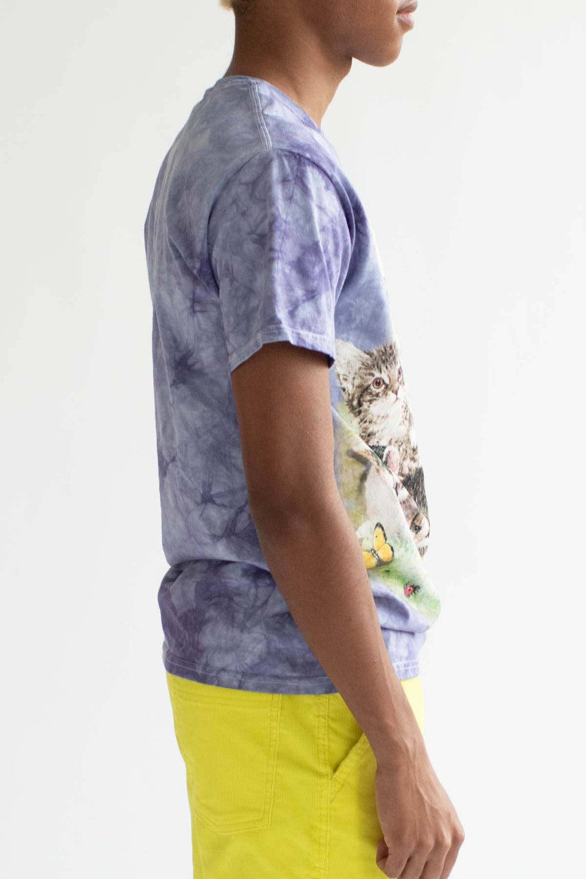 Kittens & Butterflies Tie Dye T-Shirt