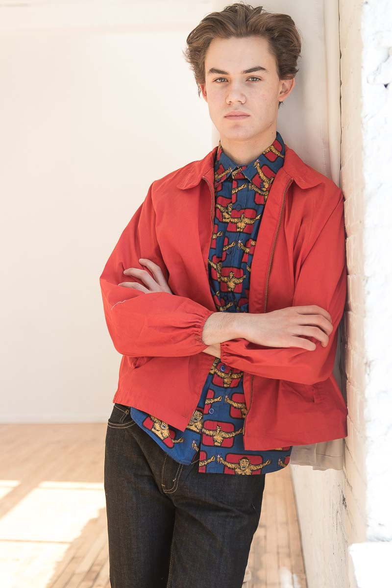 Vintage Red Harrington Jacket
