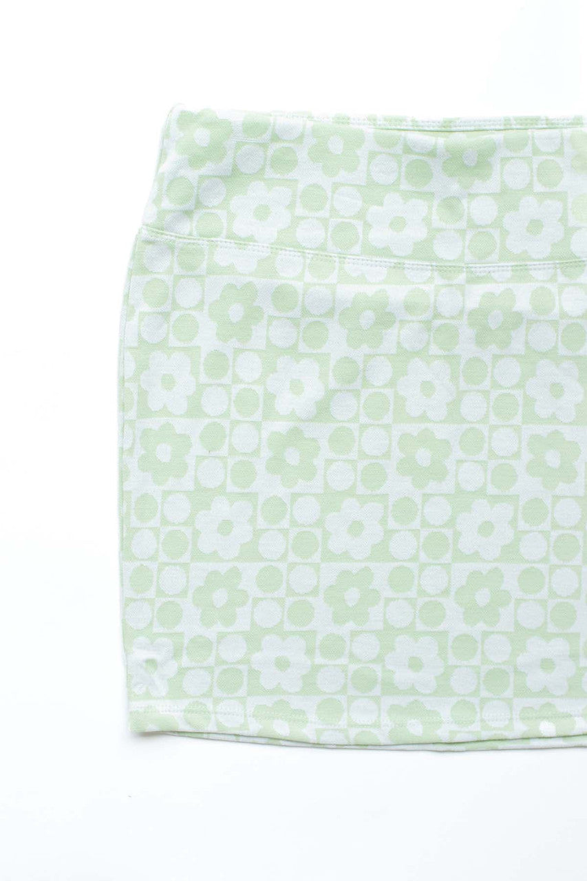 Laurel Green Mini Skirt