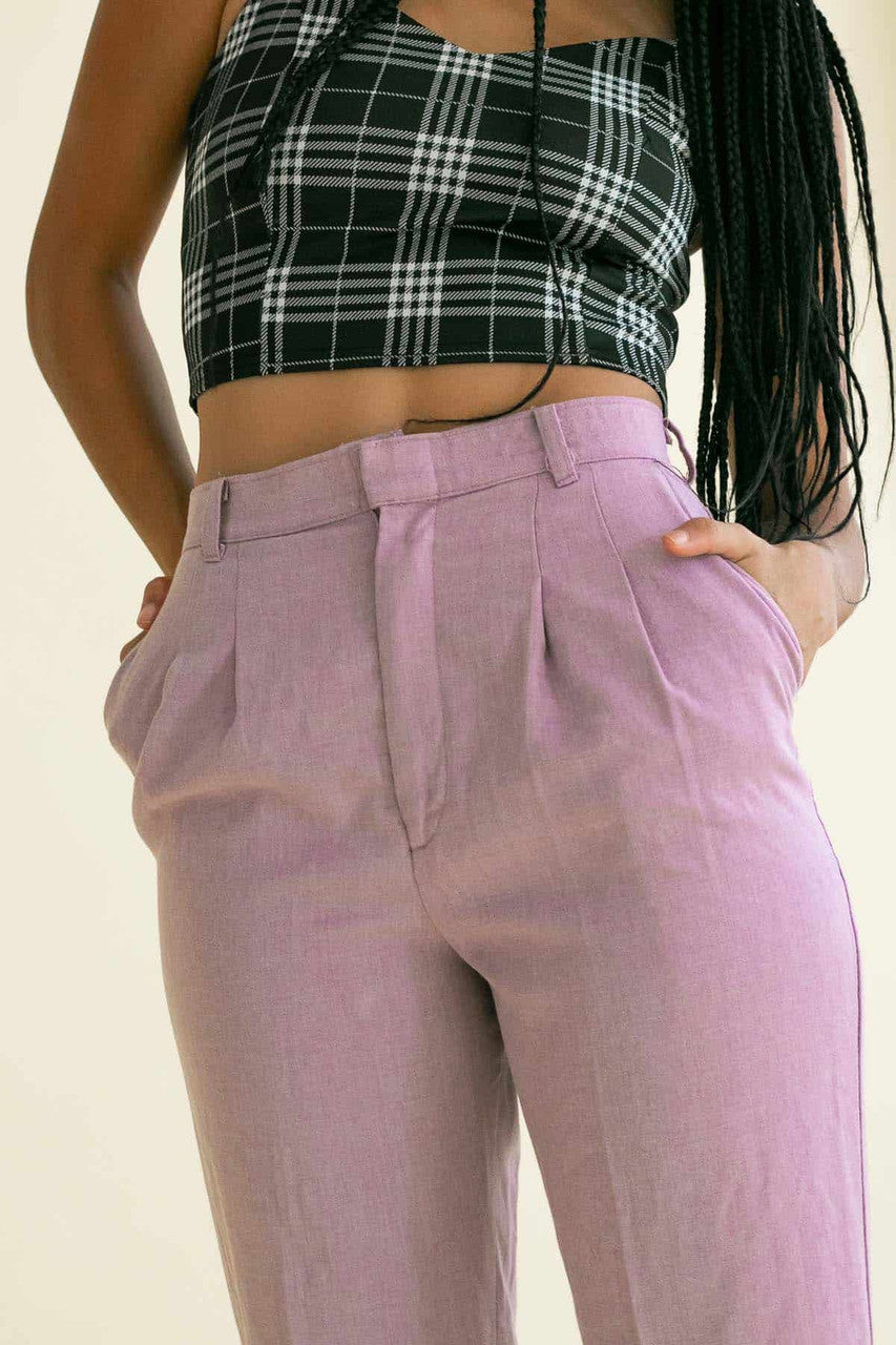 Lavender Pleated Pants (sz. 10)