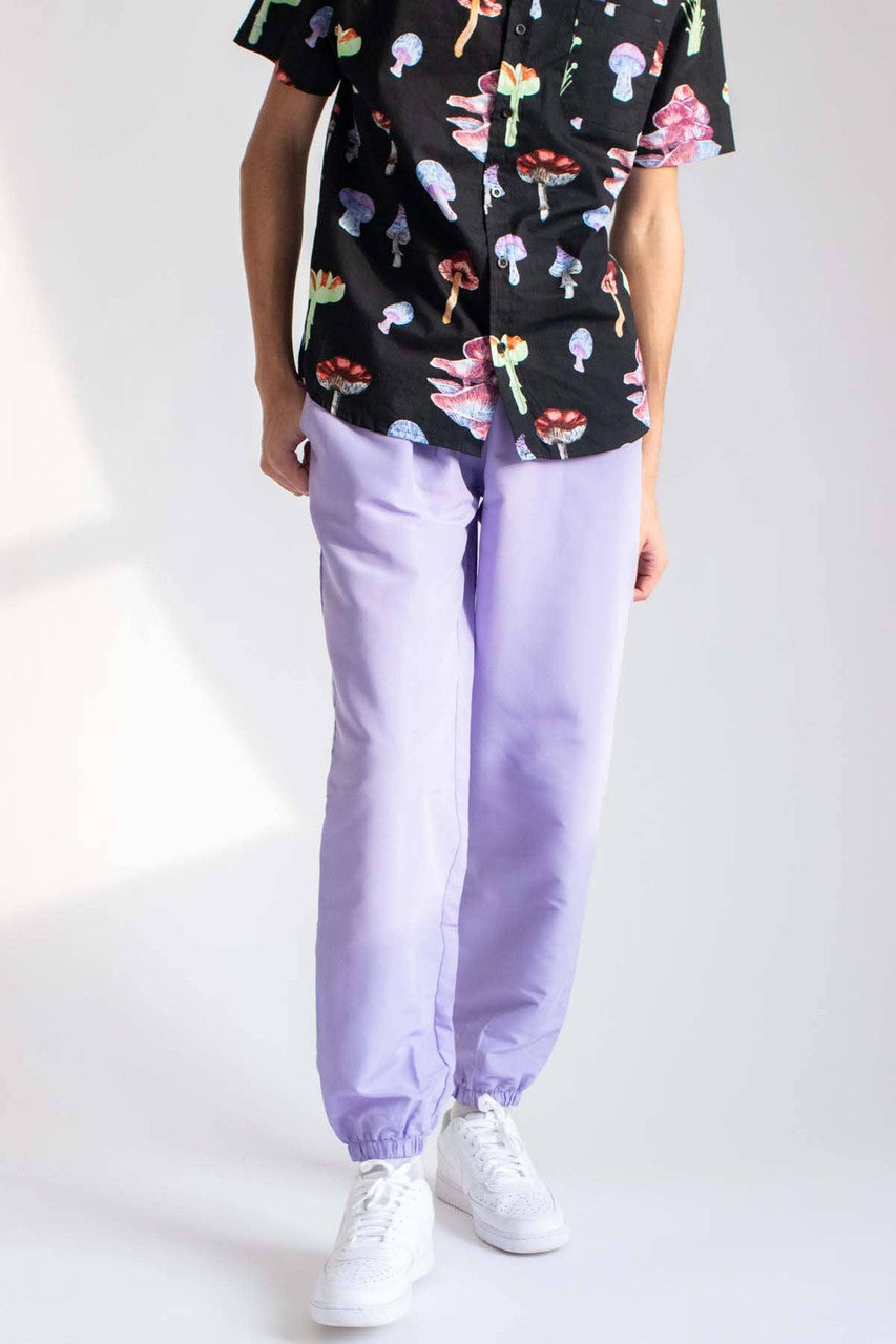 Lavender Nylon Joggers