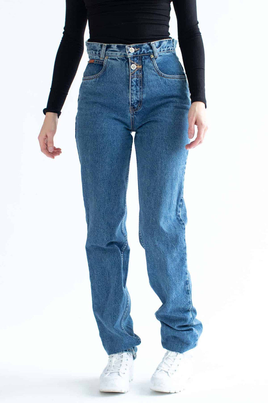 Lawman Home Repaired Embellished High Waist Vintage Jean (sz. 5)