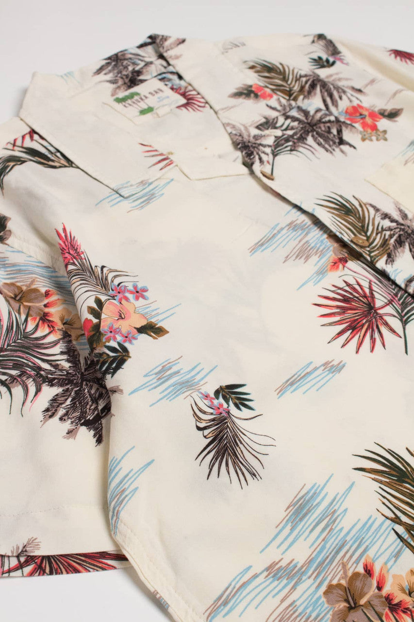 Leafy Palm Tree Sketches Hawaiian Shirt