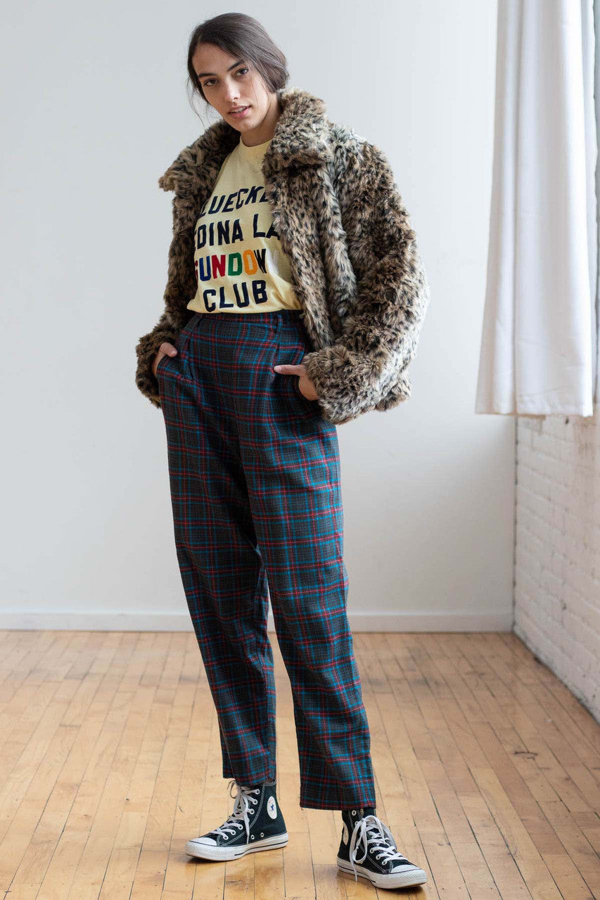 Leopard Print Fur Coat 1