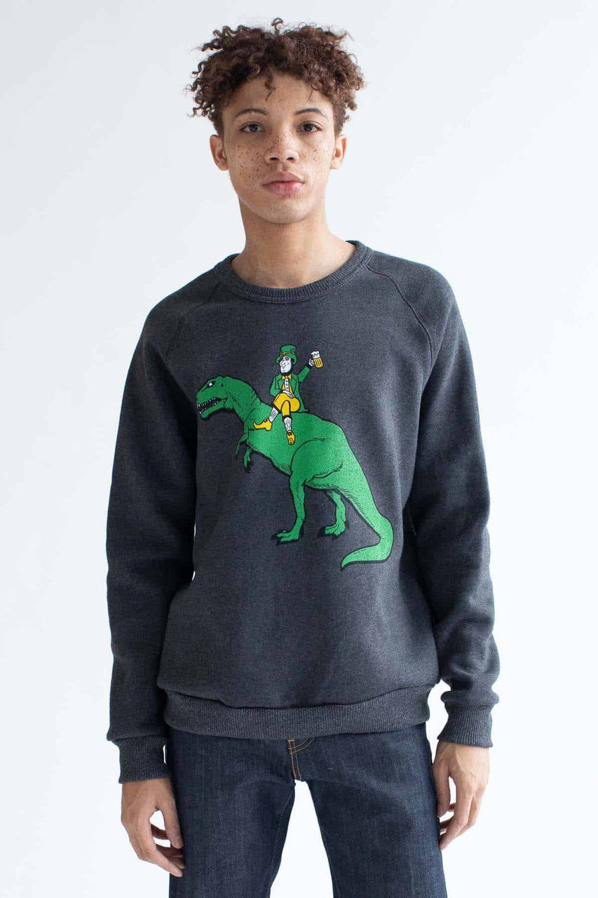 Leprechaun & Dinosaur Sweatshirt