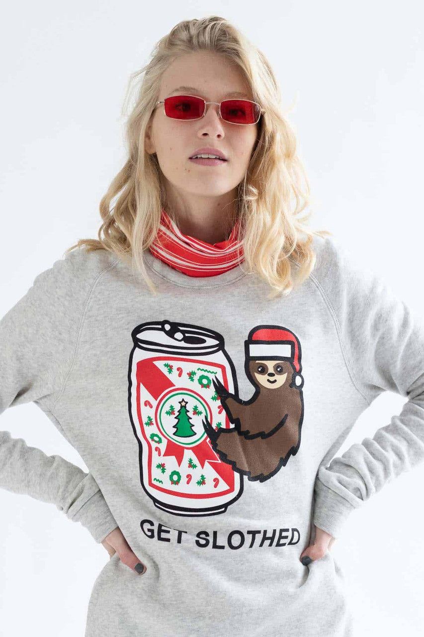 Light Ash Get Slothed Sweatshirt