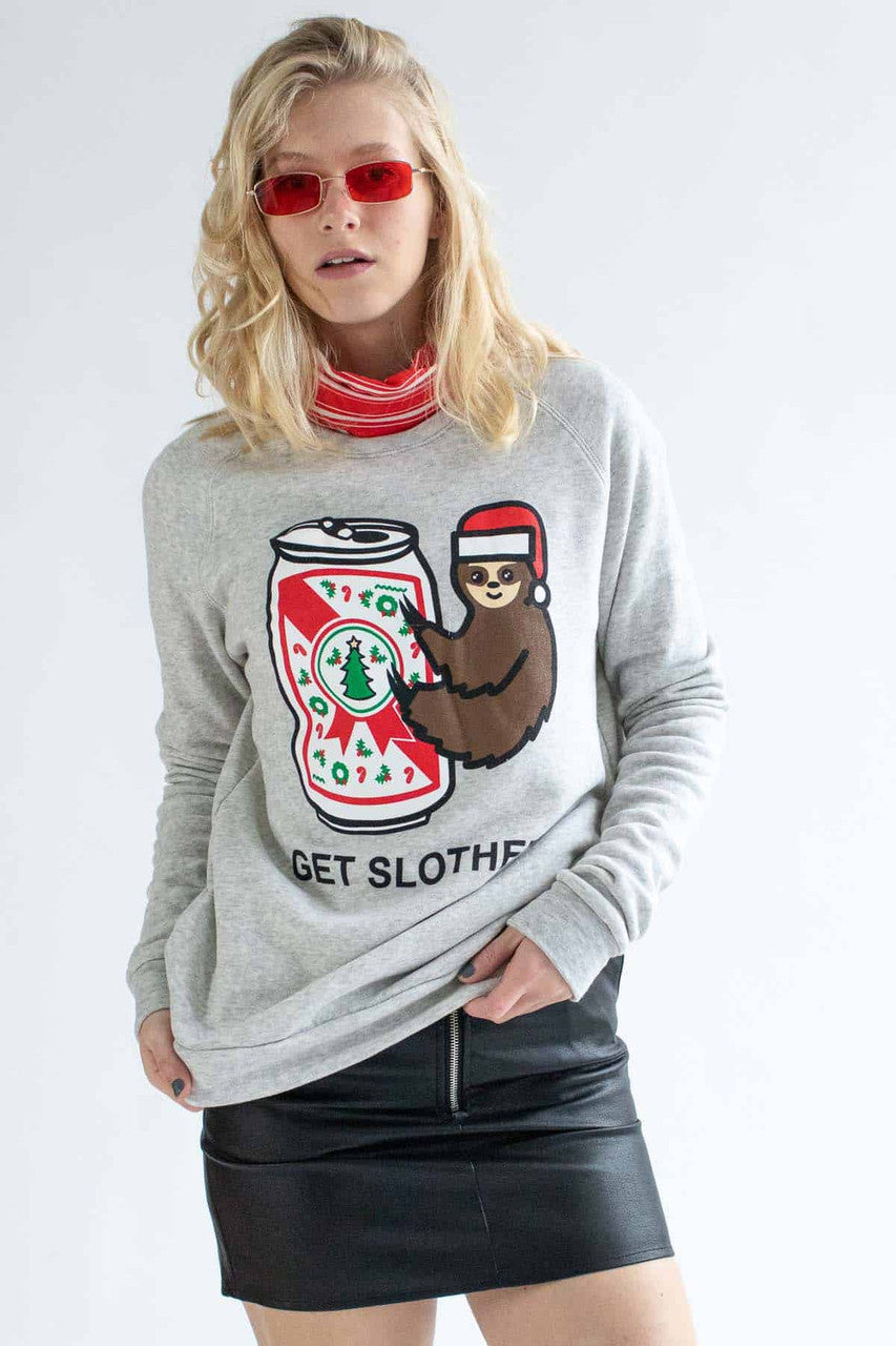 Light Ash Get Slothed Sweatshirt