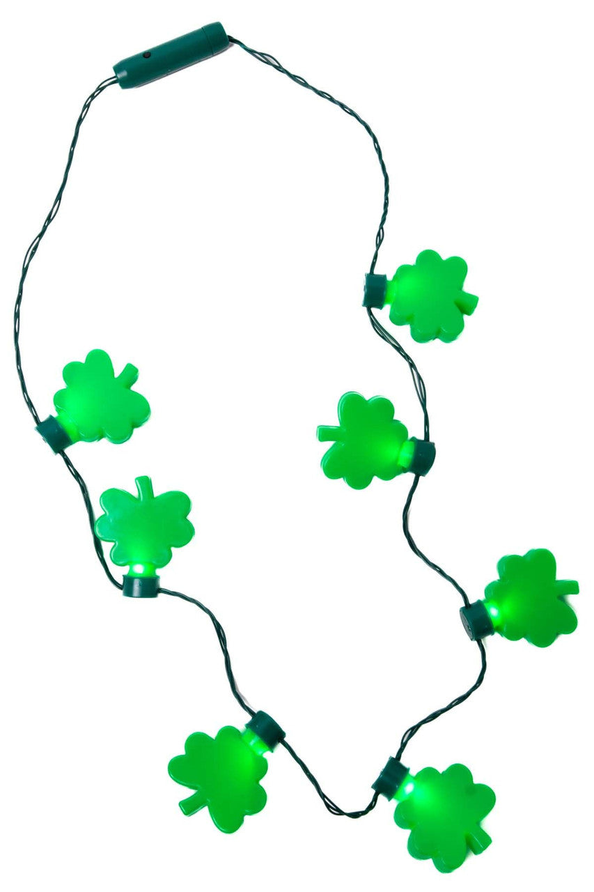 Light Up Shamrock Necklace