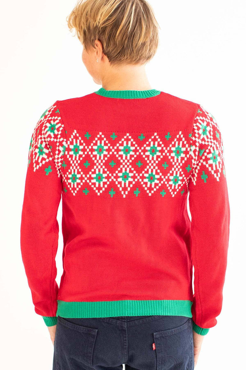 Light Up Christmas Cow Sweater