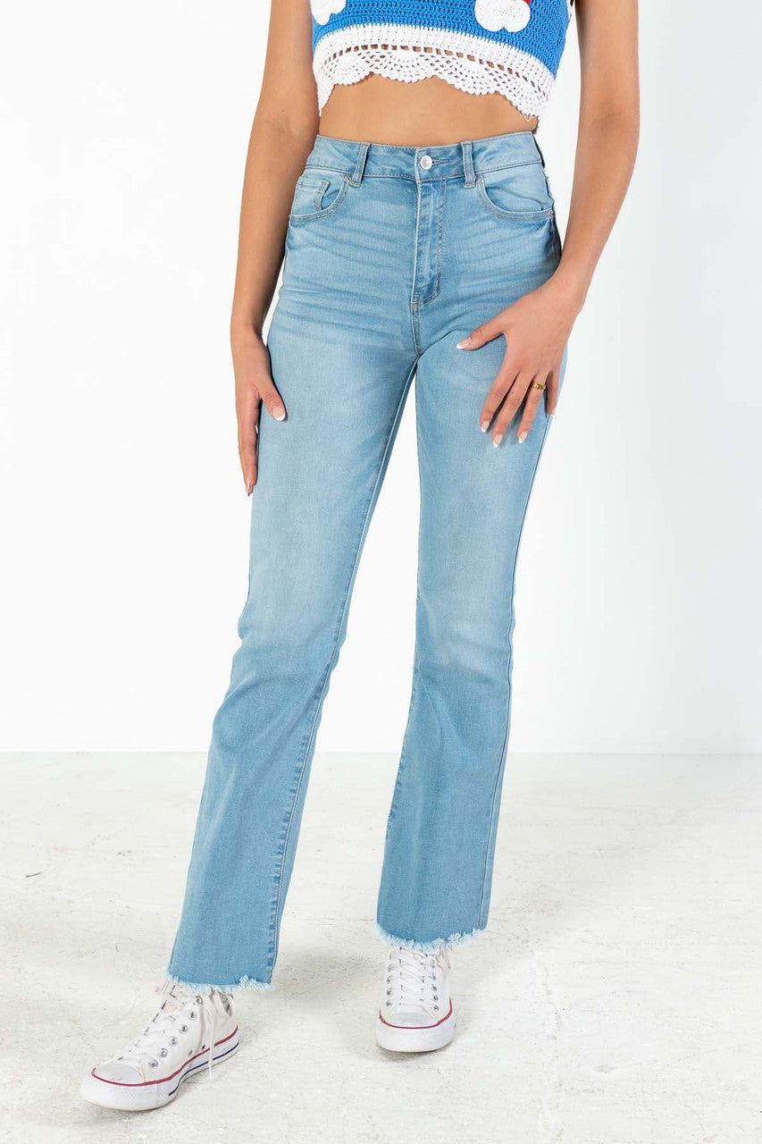 Light Wash Flare Jeans
