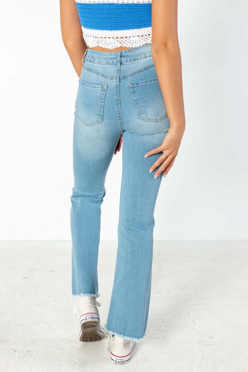 Light Wash Flare Jeans