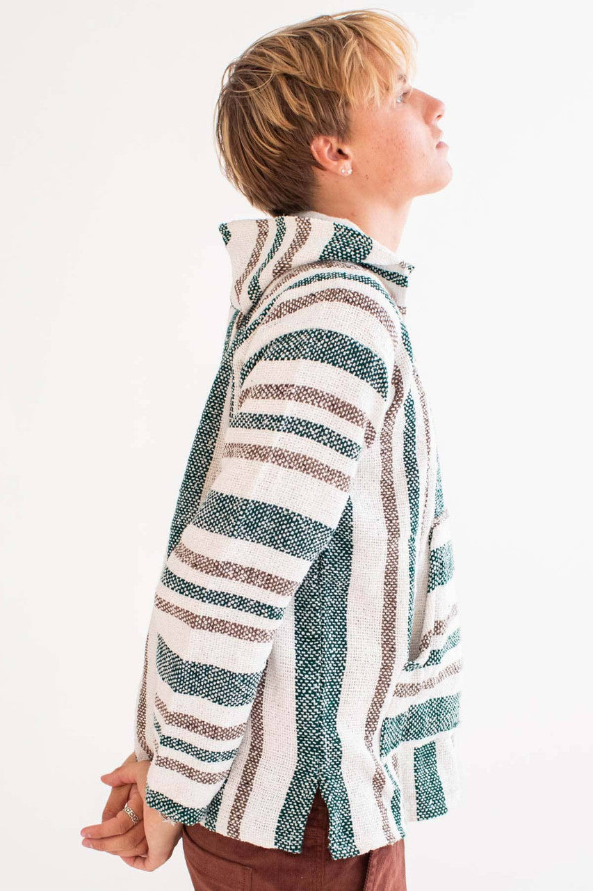 Lightweight Pastel Aqua Baja Hoodie