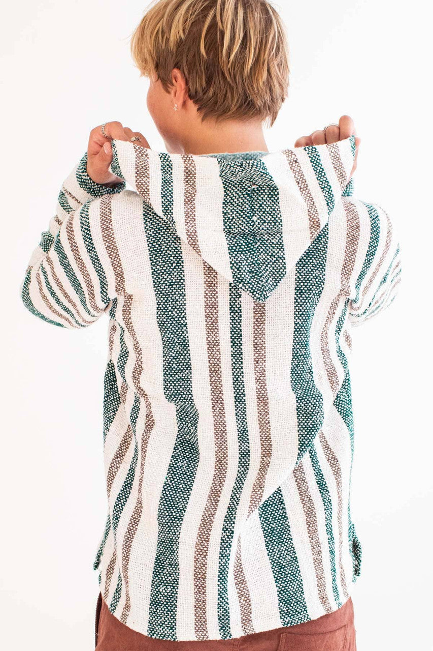 Lightweight Pastel Aqua Baja Hoodie