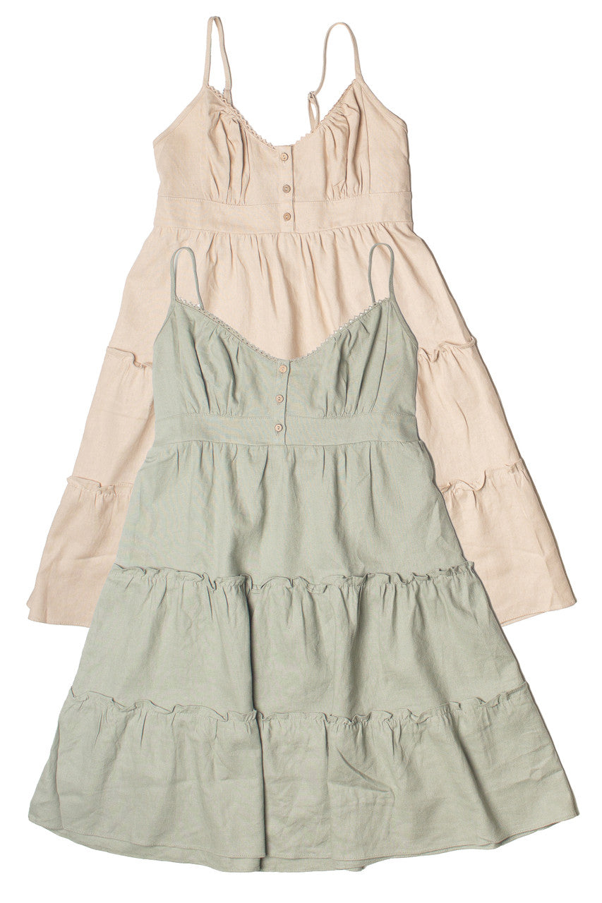 Tiered Linen Sundress