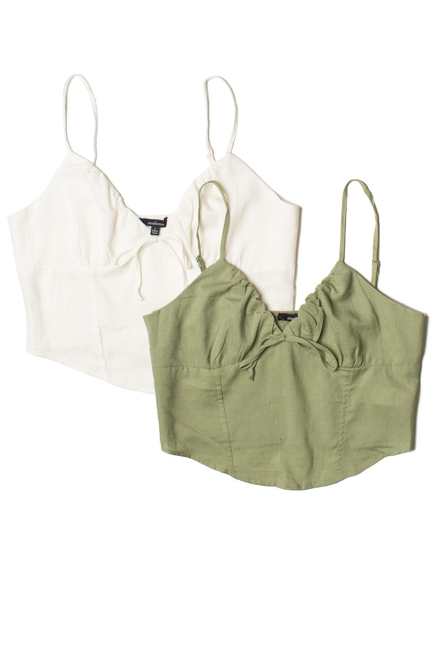 Linen Tie Front Cami