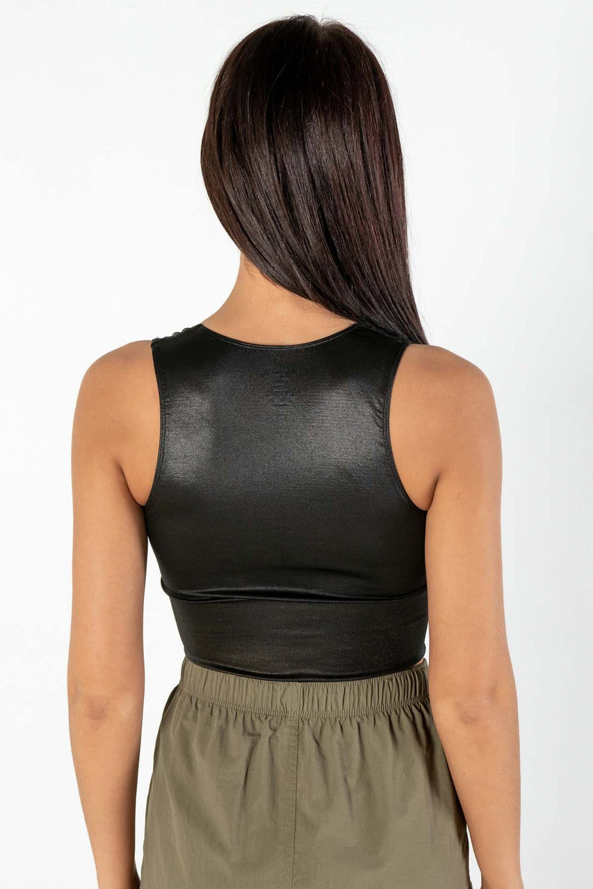Liquid Seamless Deep V Neck Top