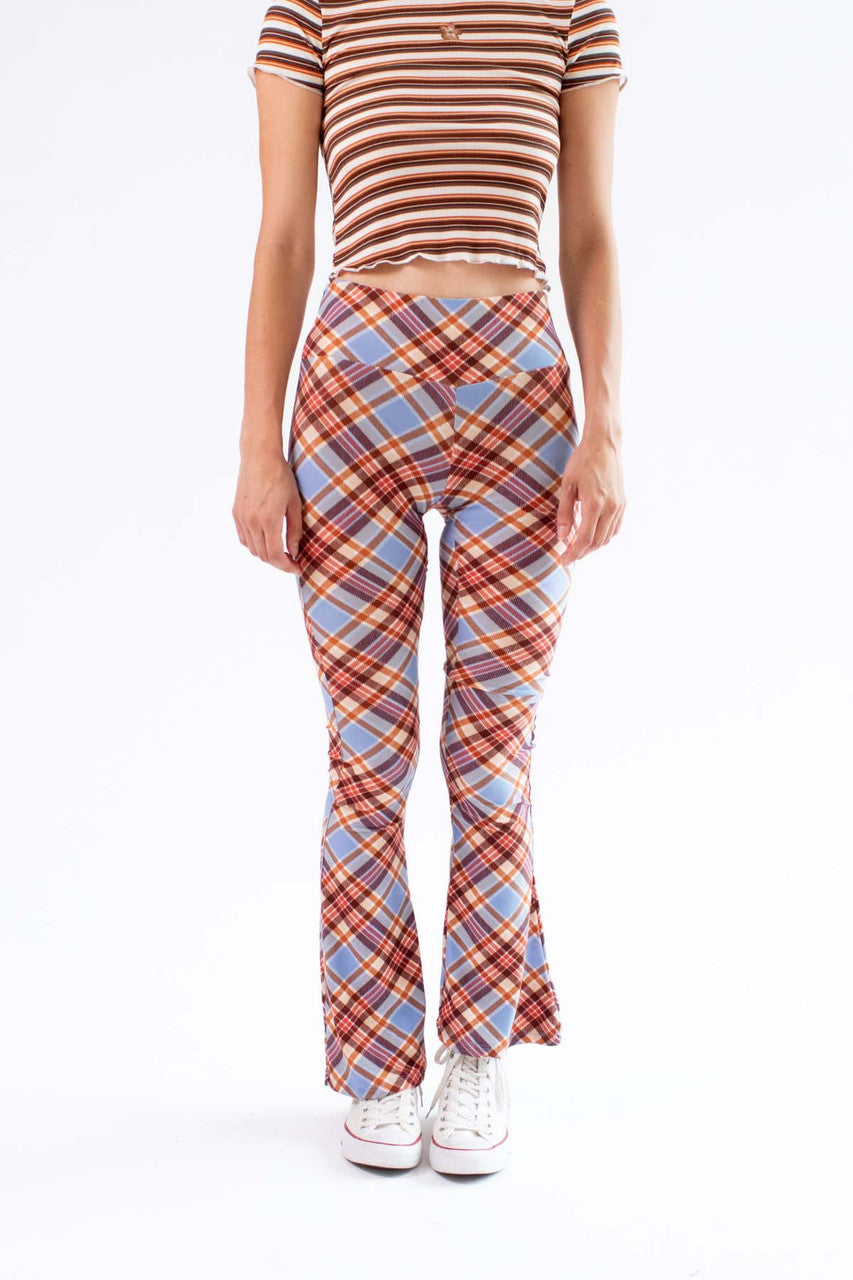 Maple Plaid Bell Bottoms