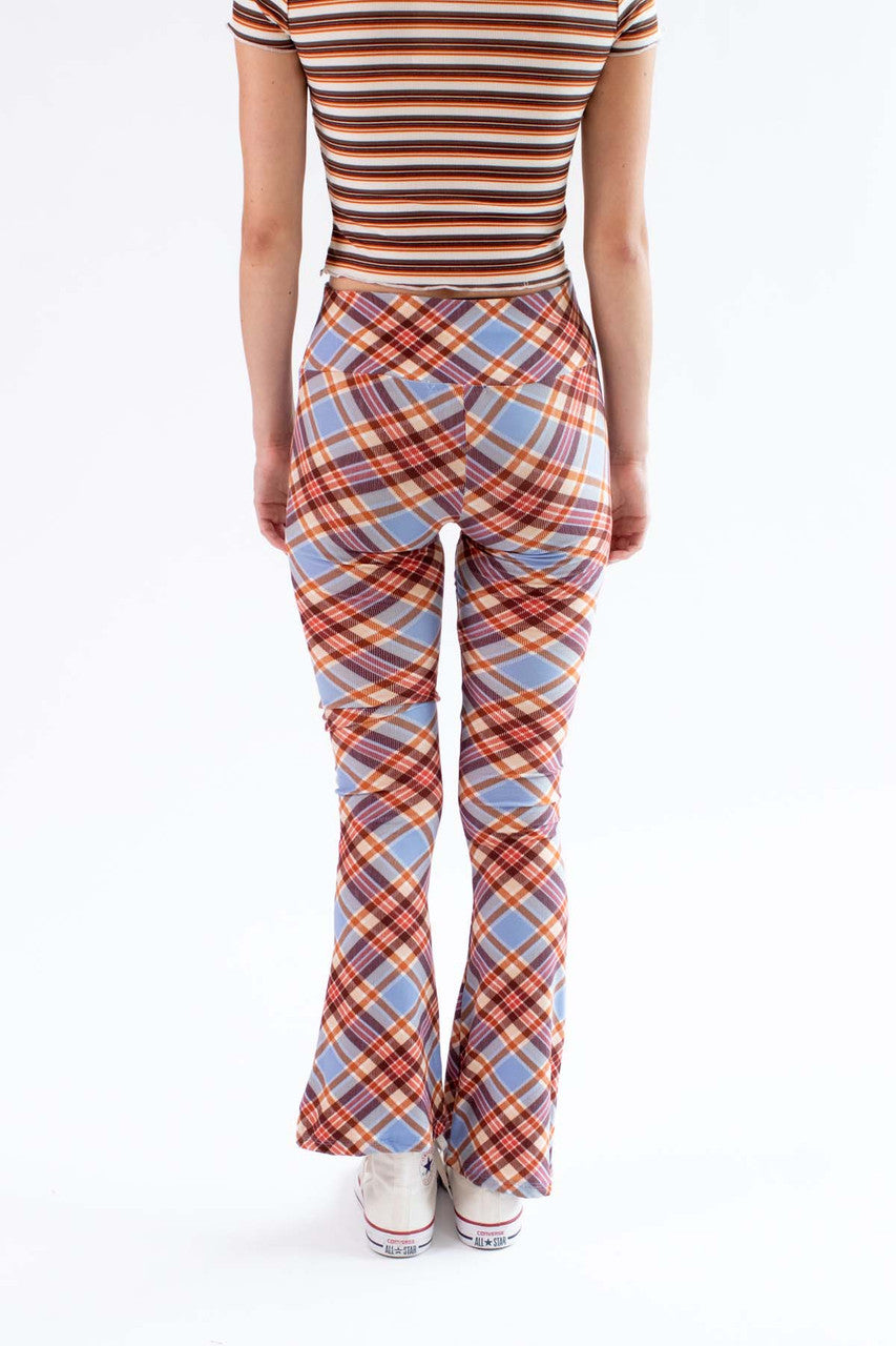 Maple Plaid Bell Bottoms