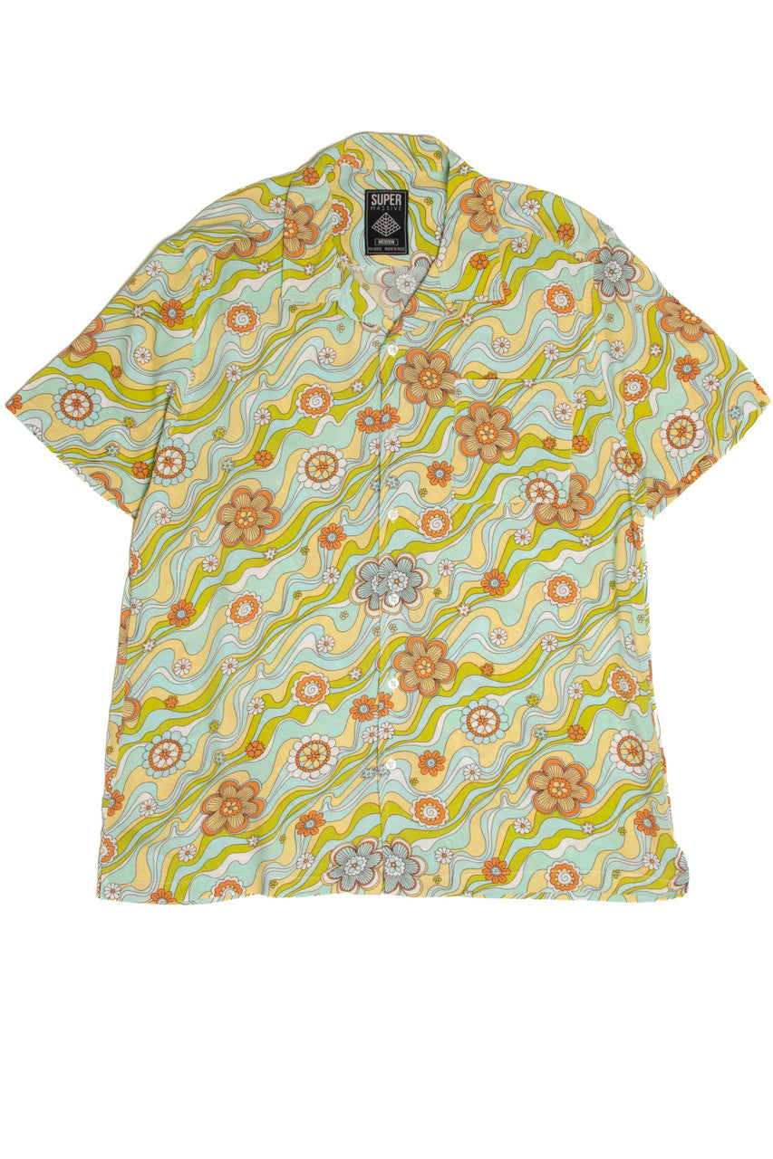 Marble Floral Button Up Shirt