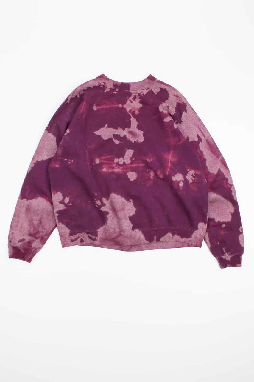 Maroon Brushed and Bleached Vintage Sweatshirt