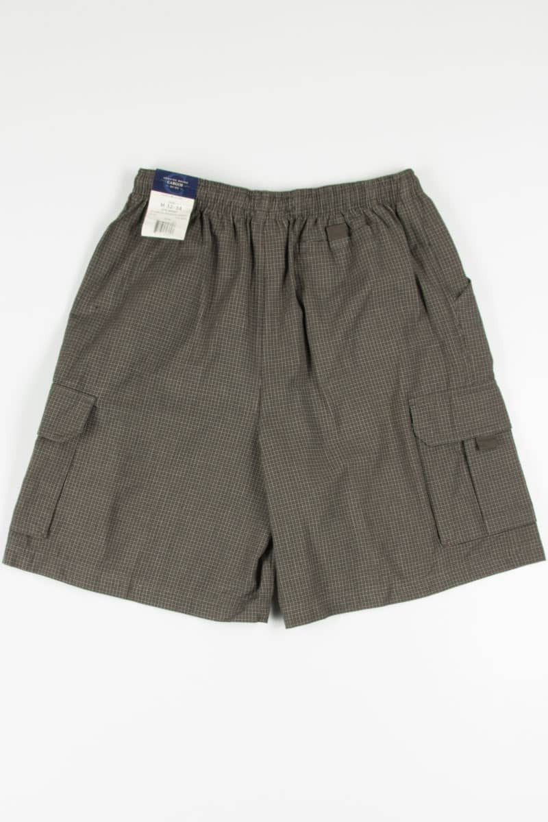 Men's Plaid Stretch Waist Cargo Shorts 319 (sz. M 32-34)