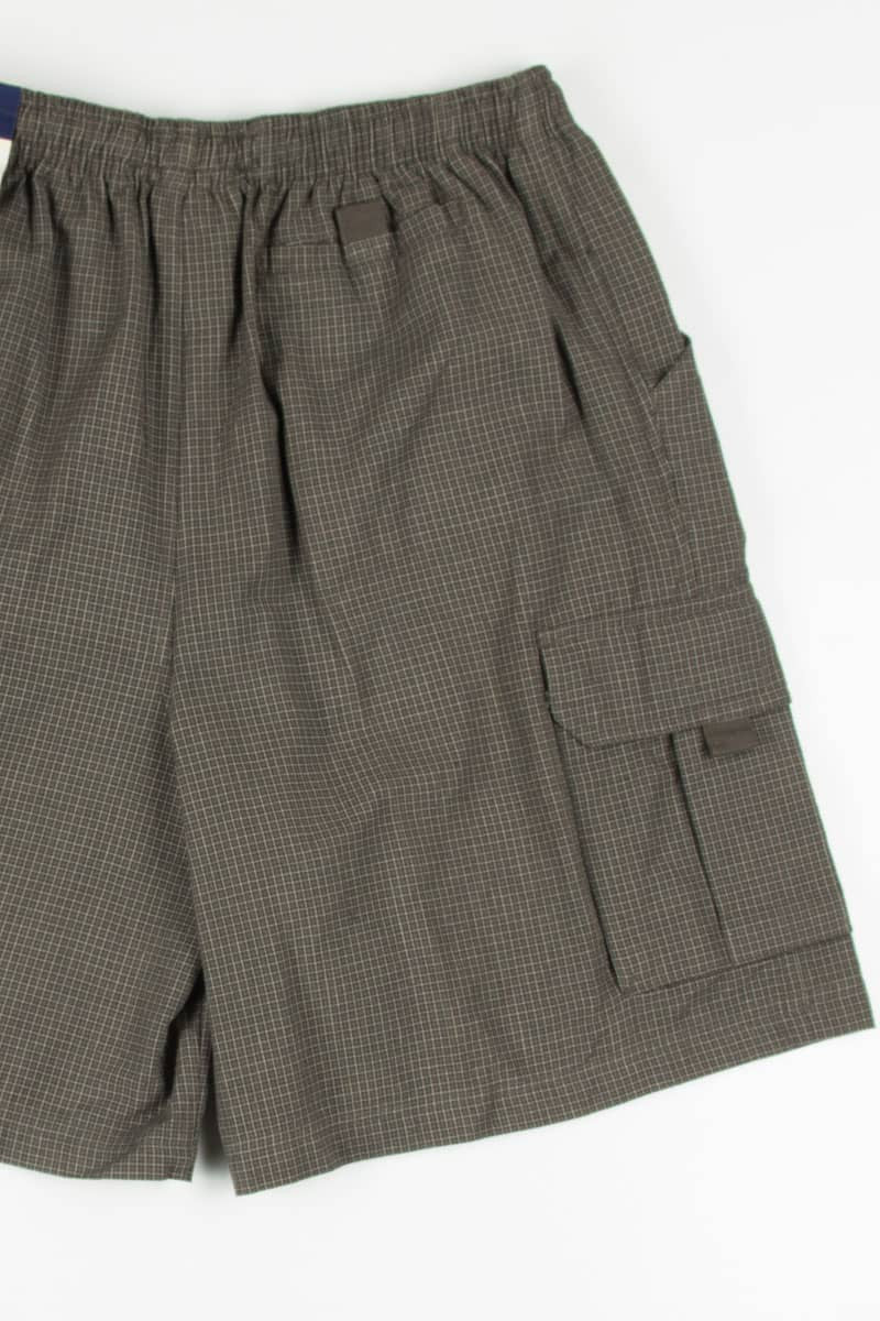 Men's Plaid Stretch Waist Cargo Shorts 319 (sz. M 32-34)