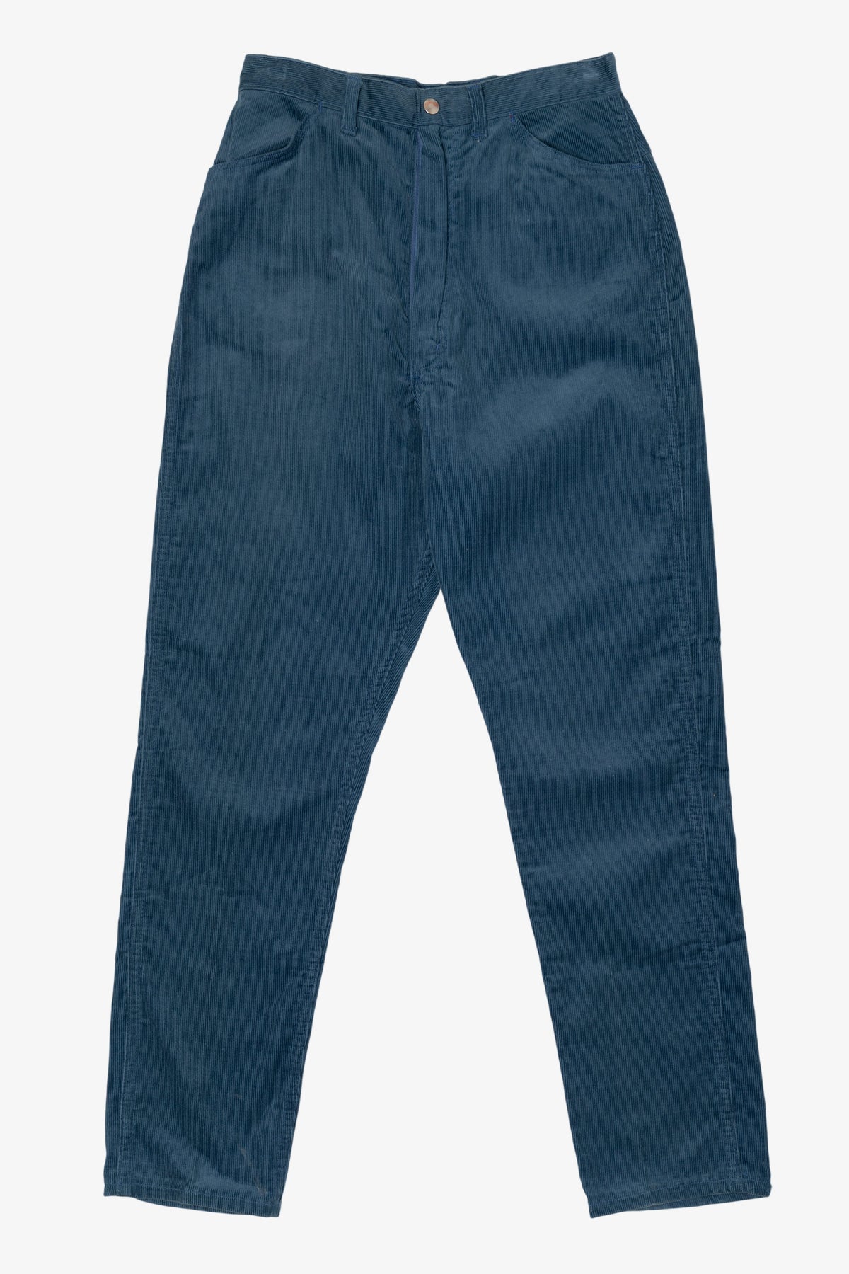 Vintage Blue Corduroy Wrangler Blue Bell Pants (1960s)